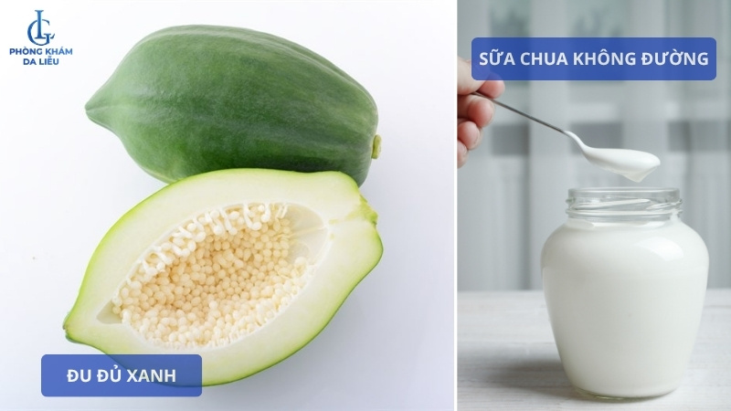 mặt nạ đu đủ xanh trị nám da