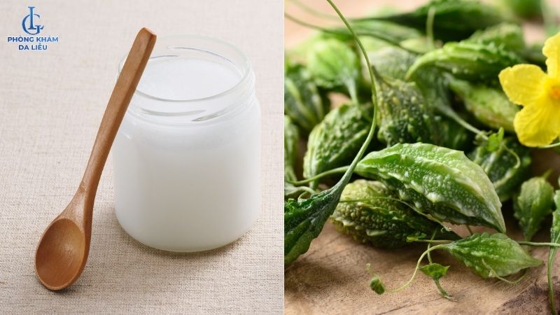 Khổ qua và sữa chua không đường