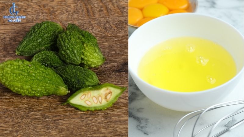 Mặt nạ mướp đắng trị nám kết hợp lòng trắng trứng