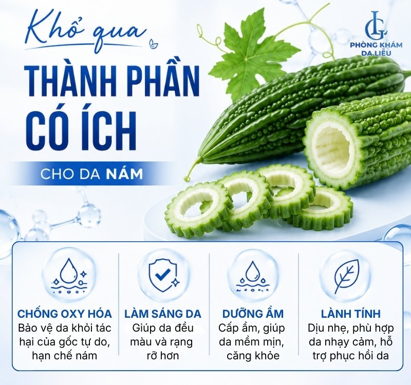 mặt nạ khổ qua trị nám da mặt tại nhà