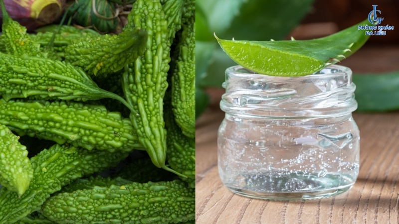 mặt nạ khổ qua và nha đam trị nám da mặt