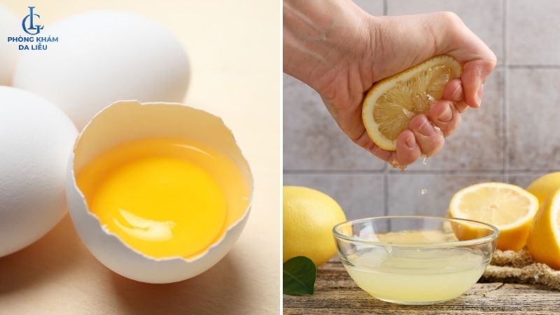 Trứng gà và nước cốt chanh