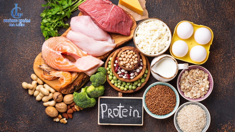 ăn protein để hết bị sẹo rỗ