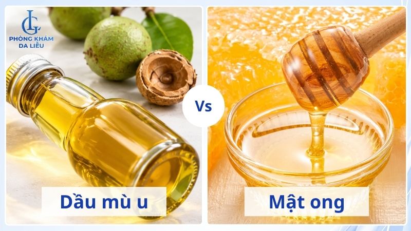 dầu mù u và mật ong điều trị sẹo rỗ