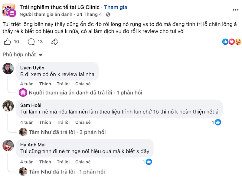 lg clinic phốt