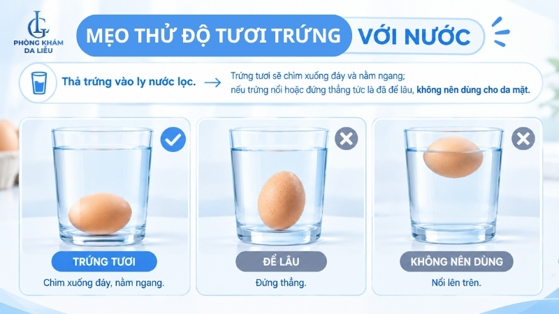 trứng gà nên dùng để trị sẹo rỗ