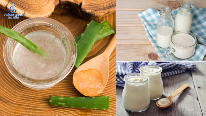 trị sẹo rỗ bằng nha đam
